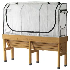 Medium Wall Hugger Greenhouse Frame & Multi-Cover Set -HOMCO Garden Shop medium wall hugger greenhouse frame multi cover set4975149868421 03c MP