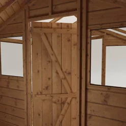 Mercia 10x6 Apex Greenhouse Combi Shed - Assembly Required -HOMCO Garden Shop mercia 10x6 apex greenhouse combi shed assembly required5029442091204 03c