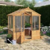Mercia 4x6 Greenhouse With Flap Vent -HOMCO Garden Shop mercia 4x6 greenhouse with flap vent5029442087849 01i