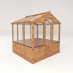 Mercia 6x6 Greenhouse With Flap Vent -HOMCO Garden Shop mercia 6x6 greenhouse with flap vent5029442087856 01c