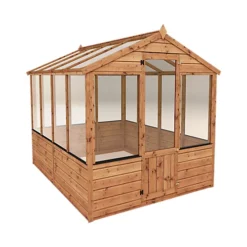 Mercia 8x6 Greenhouse With Flap Vent -HOMCO Garden Shop mercia 8x6 greenhouse with flap vent5029442087863 01c