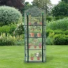 Mini Greenhouse 4 Tier With Plastic Cover -HOMCO Garden Shop mini greenhouse 4 tier with plastic cover5055986136712 01c MP