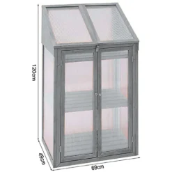 Neo Mini Grey Growhouse Greenhouse Cold Frame Model 1 -HOMCO Garden Shop neo mini grey growhouse greenhouse cold frame model 15056293904674 03c MP
