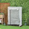 Outsunny 100 X 50 X 150cm Greenhouse W/ Zipper Roll-up Door Outdoor White -HOMCO Garden Shop outsunny 100 x 50 x 150cm greenhouse w zipper roll up door outdoor white5056534504502 01c MP