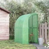 Outsunny 143 X 118 X 212cm Walk-In Lean To Wall Tunnel Greenhouse W/ Door -HOMCO Garden Shop outsunny 143 x 118 x 212cm walk in lean to wall tunnel greenhouse w door5056399121135 01c MP