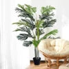 Outsunny 150cm(5ft) Palm Tree Artificial Faux Decor Green Plant Home Office -HOMCO Garden Shop outsunny 150cm 5ft palm tree artificial faux decor green plant home office5056029837184 01c MP