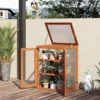 Outsunny 3-tier Wood Greenhouse Plant Storage Shelf Garden Cold Frame Grow House -HOMCO Garden Shop outsunny 3 tier wood greenhouse plant storage shelf garden cold frame grow house5055974842014 01c MP