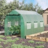Outsunny 3 X 2 M Walk In Polytunnel Greenhouse Galvanised Steel -HOMCO Garden Shop outsunny 3 x 2 m walk in polytunnel greenhouse galvanised steel5055974862234 01c MP