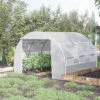 Outsunny 3 X 3 X 2 M Polytunnel Greenhouse Polly Tunnel Tent Steel Frame White -HOMCO Garden Shop outsunny 3 x 3 x 2 m polytunnel greenhouse polly tunnel tent steel frame white5056534554651 01c MP