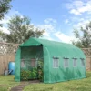 Outsunny 4 X 2 M Walk In Polytunnel Greenhouse Galvanised Steel Zipped Door -HOMCO Garden Shop outsunny 4 x 2 m walk in polytunnel greenhouse galvanised steel zipped door5055974862227 01c MP