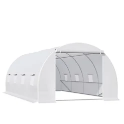 Outsunny 6 X 3 X 2 M Polytunnel Greenhouse Zippered Door And 8 Windows -HOMCO Garden Shop outsunny 6 x 3 x 2 m polytunnel greenhouse zippered door and 8 windows5056602925413 02c MP