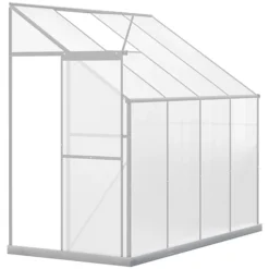 Outsunny 8.3FT X 4FT Walk-In Garden Greenhouse Aluminum Frame Polycarbonate -HOMCO Garden Shop outsunny 8 3ft x 4ft walk in garden greenhouse aluminum frame polycarbonate5056534545802 02c MP