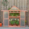 Outsunny 80x47x138cm Wood Cold Frame Greenhouse For Plants PC Board Orange -HOMCO Garden Shop outsunny 80x47x138cm wood cold frame greenhouse for plants pc board orange5056399128028 01c MP