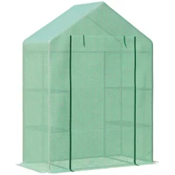 Outsunny Greenhouse For Outdoor Portable Gardening Plant Grow House Green -HOMCO Garden Shop outsunny greenhouse for outdoor portable gardening plant grow house green5056534562793 02c MP
