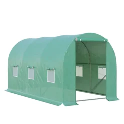 Outsunny Greenhouse Polytunnel Walk-in Flower Plant Steel 4 X 2 M Outdoor -HOMCO Garden Shop outsunny greenhouse polytunnel walk in flower plant steel 4 x 2 m outdoor5055974868786 02c MP