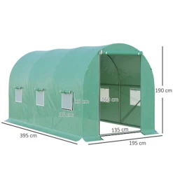 Outsunny Greenhouse Polytunnel Walk-in Flower Plant Steel 4 X 2 M Outdoor -HOMCO Garden Shop outsunny greenhouse polytunnel walk in flower plant steel 4 x 2 m outdoor5055974868786 03c MP