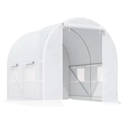 Outsunny Greenhouse Solid Frame Walk-in Garden Grow Large Insect Poly Tunnel -HOMCO Garden Shop outsunny greenhouse solid frame walk in garden grow large insect poly tunnel5055974841130 02c MP