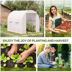Outsunny Greenhouse Solid Frame Walk-in Garden Grow Large Insect Poly Tunnel -HOMCO Garden Shop outsunny greenhouse solid frame walk in garden grow large insect poly tunnel5055974841130 06c MP