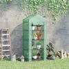 Outsunny Mini Greenhouse 4-Tier Portable Plant House Shed W/ PE Cover, Green -HOMCO Garden Shop outsunny mini greenhouse 4 tier portable plant house shed w pe cover green5056534504380 01c MP
