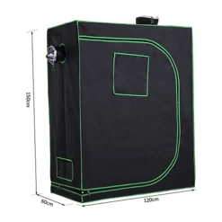 Outsunny Mylar Hydroponic Grow Tent With Floor Tray For Indoor Plant Black Green 8 Outsunny Mylar Hydroponic Grow Tent With Floor Tray For Indoor Plant Black Green -HOMCO Garden Shop outsunny mylar hydroponic grow tent with floor tray for indoor plant black green5056029842218 03c MP