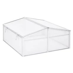 Outsunny Outdoor 2 Level Adjustable Roof Cold Frame Greenhouse Aluminium -HOMCO Garden Shop outsunny outdoor 2 level adjustable roof cold frame greenhouse aluminium5056029839133 02c MP