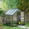 Outsunny Polycarbonate Greenhouse Large Walk-In Green House Garden Plants Grow Galvanized Base Aluminium, 6 X 6ft -HOMCO Garden Shop outsunny polycarbonate greenhouse large walk in green house garden plants grow galvanized base aluminium 6 x 6ft5056602927813 01c MP