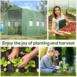Outsunny Polytunnel Walk-in Garden Greenhouse With Zip Door And Windows 3 X 2M -HOMCO Garden Shop outsunny polytunnel walk in garden greenhouse with zip door and windows 3 x 2m5055974862210 06c MP