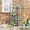 Outsunny Portable 4-Tier Mini Greenhouse Plant Grow House Shed W/ Clear Cover -HOMCO Garden Shop outsunny portable 4 tier mini greenhouse plant grow house shed w clear cover5056534504465 01c MP