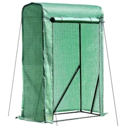 Outsunny Portable Greenhouse PVC Cover Metal Frame W/ Zipper 100 X 50 X 150CM -HOMCO Garden Shop outsunny portable greenhouse pvc cover metal frame w zipper 100 x 50 x 150cm5056029875704 02c MP