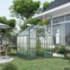 Outsunny Walk-in Greenhouse Garden Polycarbonate Aluminium W/ Smart Window 6x6ft -HOMCO Garden Shop outsunny walk in greenhouse garden polycarbonate aluminium w smart window 6x6ft5056399118647 01c MP