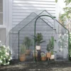 Outsunny Walk In PVC Greenhouse Garden Outdoor Flower Planter Steel Frame W/ Zipped Door & Window 180 X 100 X 168CM White -HOMCO Garden Shop outsunny walk in pvc greenhouse garden outdoor flower planter steel frame w zipped door window 180 x 100 x 168cm white5056602950095 01c MP