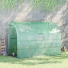 Outsunny Walk-In Tunnel Wall Greenhouse With Windows And Doors, 2 Tiers -HOMCO Garden Shop outsunny walk in tunnel wall greenhouse with windows and doors 2 tiers5056534544256 01c MP