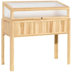 Outsunny Wood Cold Frame Mini Greenhouse With Elevated Garden Box Natural -HOMCO Garden Shop outsunny wood cold frame mini greenhouse with elevated garden box natural5056534572747 02c MP