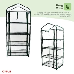 Oypla Growhouse 4-Tier Mini Garden Greenhouse Ideal For Propagating Seeds And Bringing-on Plants -HOMCO Garden Shop oypla growhouse 4 tier mini garden greenhouse ideal for propagating seeds and bringing on plants5056233250946 06c MP