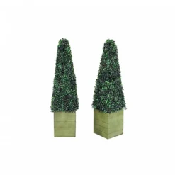 Oypla Set Of 2 Artificial Topiary Boxwood Pyramid Trees 90cm Indoor Outdoor Decoration -HOMCO Garden Shop oypla set of 2 artificial topiary boxwood pyramid trees 90cm indoor outdoor decoration5060544757537 06c MP