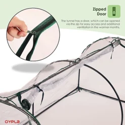 Oypla Small Tunnel Growhouse Garden Plant Greenhouse With PVC Cover - 200x100x80cm -HOMCO Garden Shop oypla small tunnel growhouse garden plant greenhouse with pvc cover 200x100x80cm5060544755168 06c MP