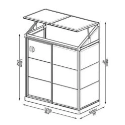 Palram - Canopia 4x2 Greenhouse -HOMCO Garden Shop palram canopia 4x2 greenhouse7290108130263 01t bq