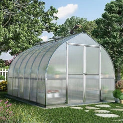 Palram - Canopia Bella 8x8 Greenhouse -HOMCO Garden Shop palram canopia bella 8x8 greenhouse7290108132595 01i bq