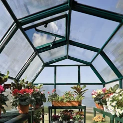 Palram - Canopia Eco Grow Green 6x6 Greenhouse -HOMCO Garden Shop palram canopia eco grow green 6x6 greenhouse7290103121228 03i bq