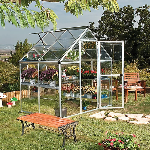 Palram - Canopia Harmony Silver 6x4 Greenhouse 3 Palram - Canopia Harmony Silver 6x4 Greenhouse