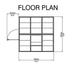 Palram - Canopia Harmony Silver 6x6 Greenhouse -HOMCO Garden Shop palram canopia harmony silver 6x6 greenhouse7290103110833 02t bq