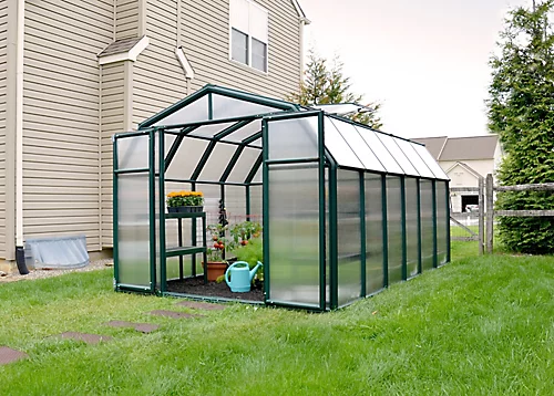 Palram - Canopia Hobby Gardner Green 8x12 Greenhouse 3 Palram - Canopia Hobby Gardner Green 8x12 Greenhouse