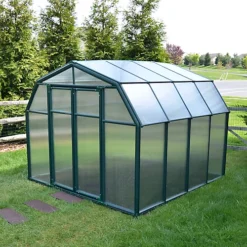 Palram - Canopia Hobby Gardner Green 8x8 Greenhouse -HOMCO Garden Shop palram canopia hobby gardner green 8x8 greenhouse7290103121655 04i bq