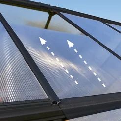 Palram - Canopia Mythos Grey 6X4 Greenhouse -HOMCO Garden Shop palram canopia mythos grey 6x4 greenhouse7290108601022 37c BQ