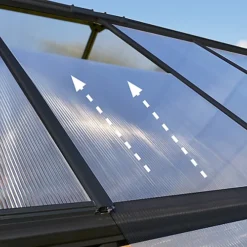 Palram - Canopia Mythos Grey 6X6 Greenhouse -HOMCO Garden Shop palram canopia mythos grey 6x6 greenhouse7290108601039 37c BQ