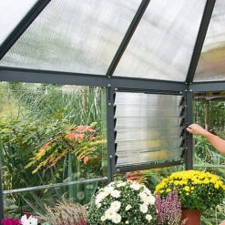 Palram - Canopia Oasis™ Grey 8x6 Greenhouse -HOMCO Garden Shop palram canopia oasis grey 8x6 greenhouse7290108133837 02i bq