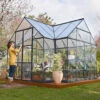 Palram - Canopia Victory Dark Grey 12x10 Greenhouse -HOMCO Garden Shop palram canopia victory dark grey 12x10 greenhouse7290103121914 02i bq