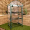 Portable 132cm 3 Tier Garden Greenhouse With Wheels -HOMCO Garden Shop portable 132cm 3 tier garden greenhouse with wheels5056589102210 01c MP
