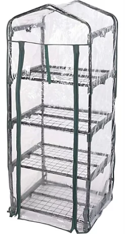 Portable Plastic Greenhouse 4 Tier PVC Green House Outdoor Pot Garden Cold Frame -HOMCO Garden Shop portable plastic greenhouse 4 tier pvc green house outdoor pot garden cold frame5060575071664 03c MP