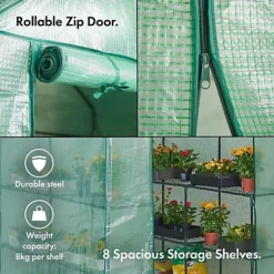 Premium Deep Walk In Greenhouse -HOMCO Garden Shop premium deep walk in greenhouse5061023960172 04c MP